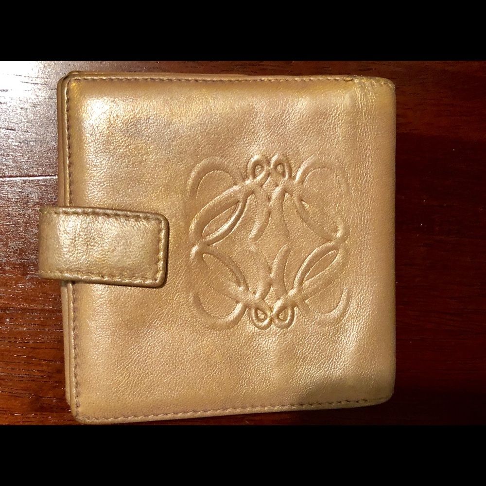 Loewe gold wallet